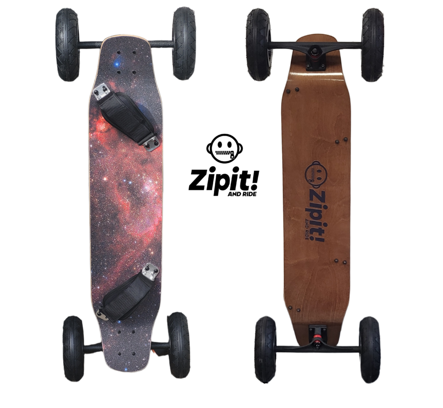Zipit Nebula Mountainboard 94 cm długości, 20 cm szerokości, z oponami pneumatycznymi