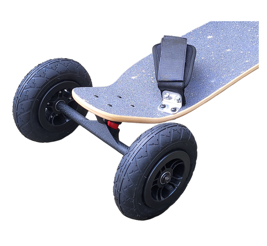 Zipit Stardust Mountainboard 94cm long, 20cm wide, with pneumatic tires