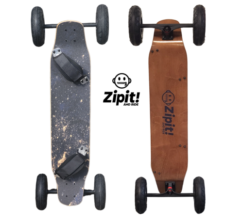 Zipit Planche de montagne Zipit Stardust, 94 cm de long, 20 cm de large, avec pneus pneumatiques