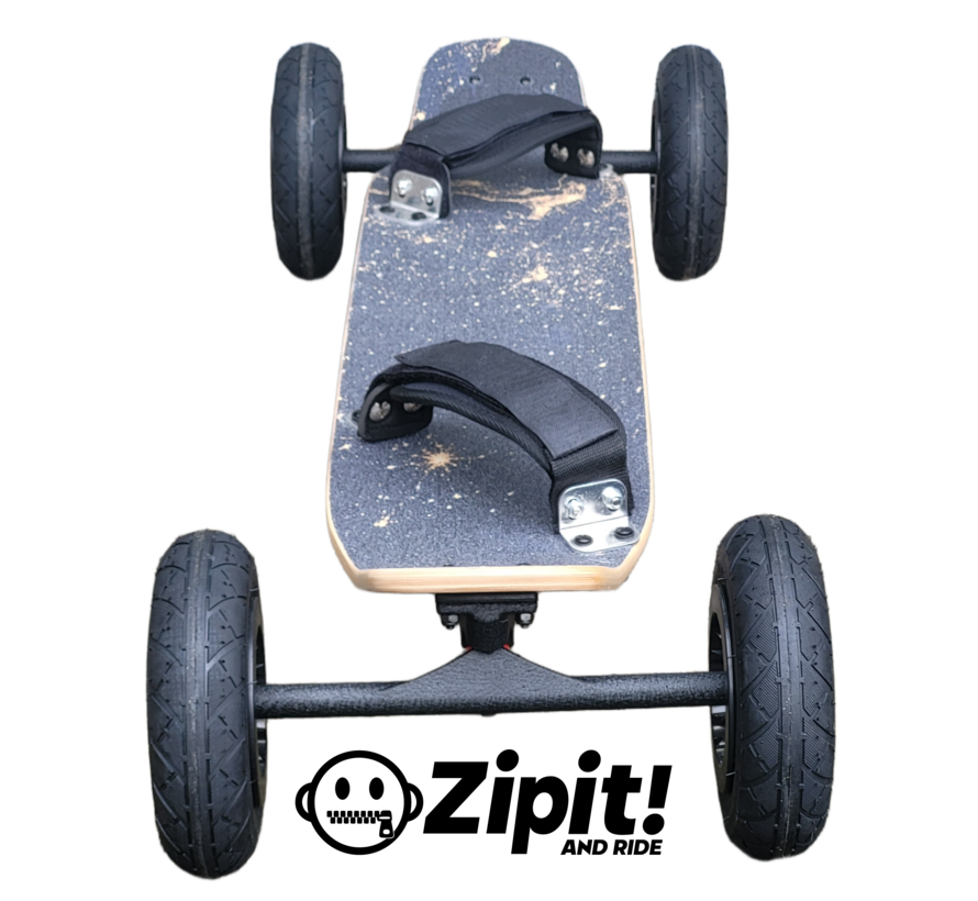 Mountainboard Zipit Stardust, lungo 94 cm e largo 20 cm, con pneumatici.