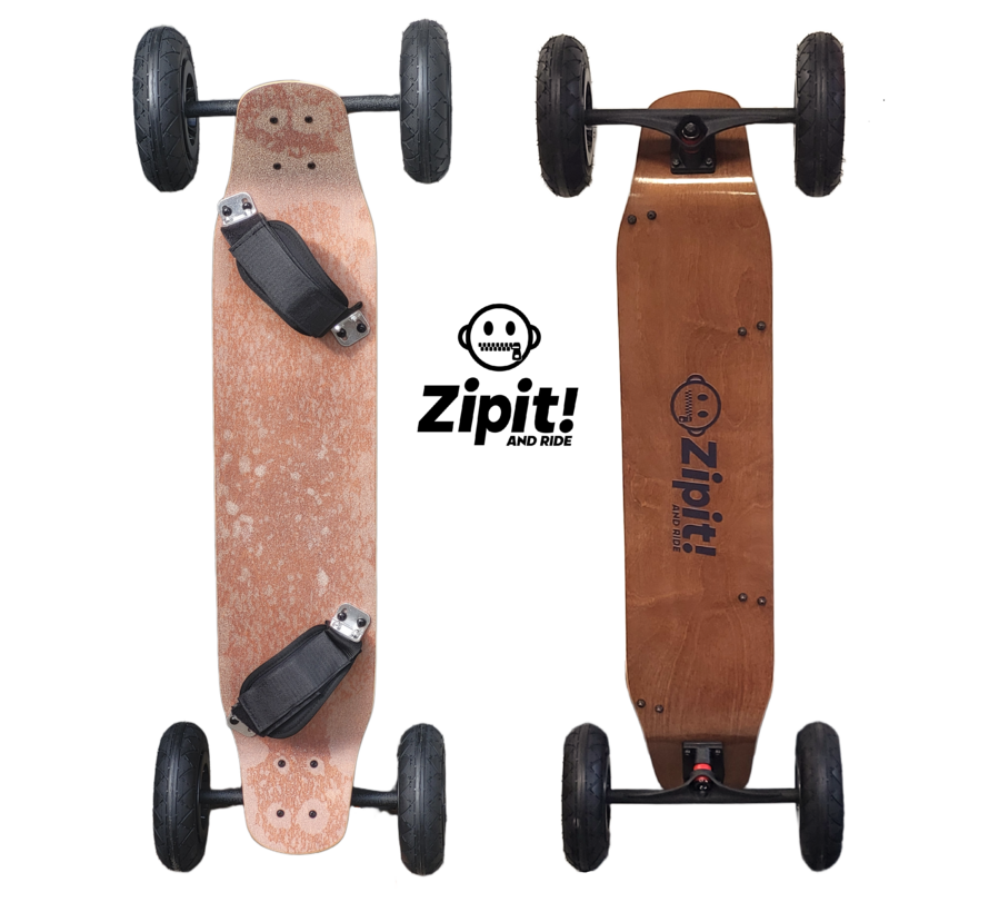 Zipit Hyena Mountainboard, 94 cm lang, 20 cm breit, mit Luftreifen