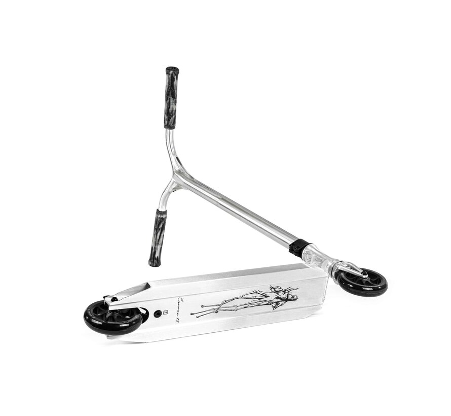 Ethic Erawan V2 Stunt Scooter Brushed M Lekka, kompletna hulajnoga akrobacyjna z kołami 110 mm i kompresją IHC