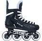 Patins de roller hockey Story Compact Mission – Patins de hockey en ligne sans freins – Patins légers pour la rue et le sport
