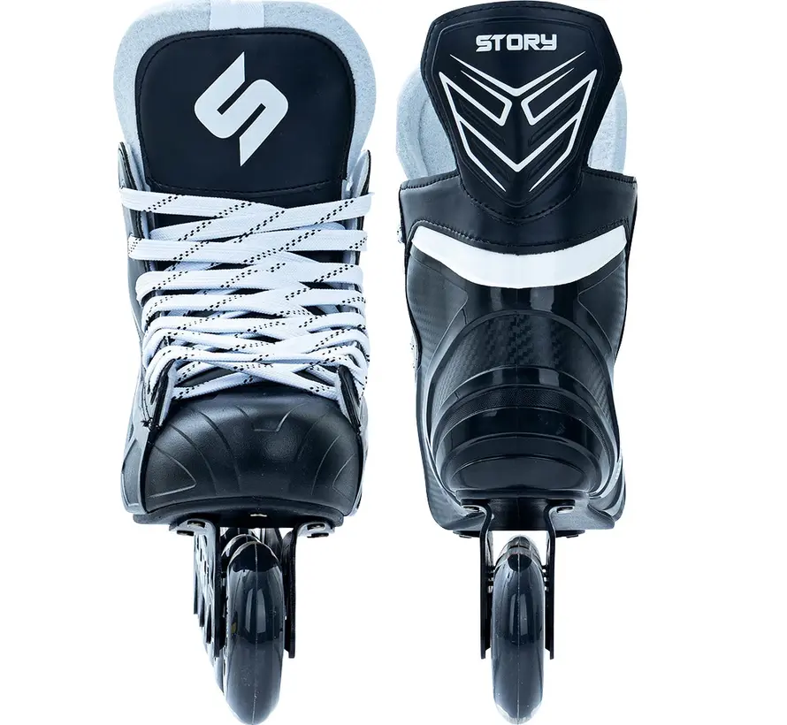 Patines de hockey sobre ruedas Story Compact Mission – Patines de hockey en línea sin frenos – Patines ligeros para la calle y el deporte