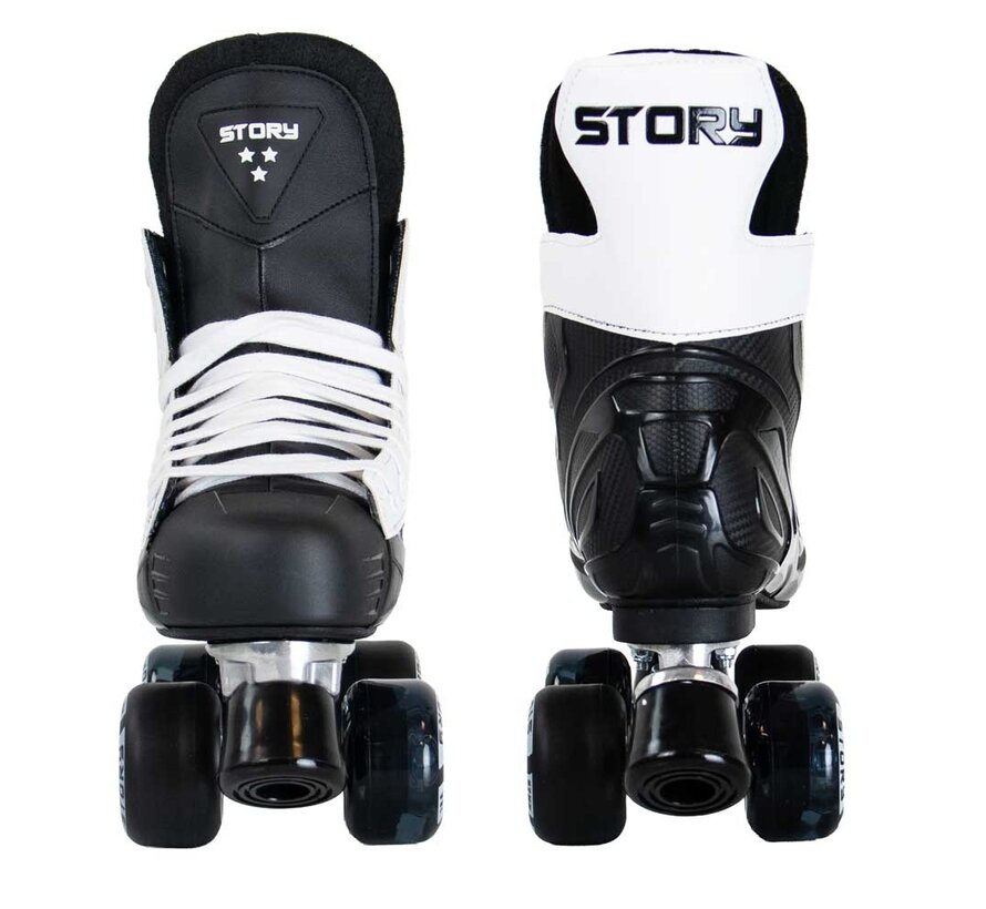 Story Elite Side-by-Side Roller Skates – Premium Quad Skates with Maximum Stability, Comfort, and PU Wheels for Intensive Recreational and All-Round Use