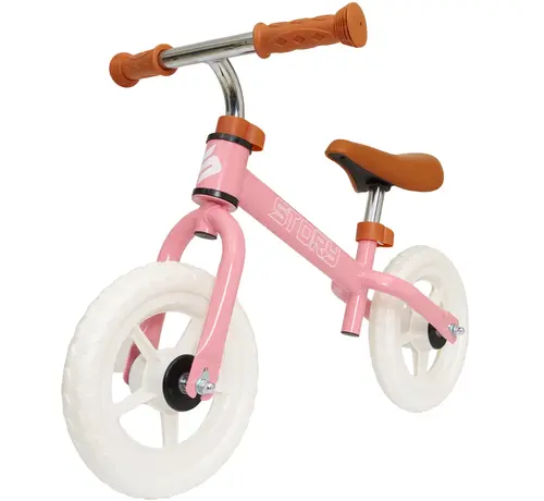 Story Bicicleta de equilibrio Story Run Racer: bicicleta de equilibrio ligera para niños con sillín ajustable y diseño deportivo para un rápido desarrollo del equilibrio.