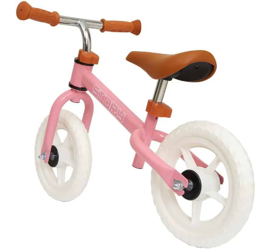 Bicicletta senza pedali Story Run Racer – Bicicletta senza pedali leggera per bambini con sella regolabile e design sportivo per un rapido sviluppo dell'equilibrio
