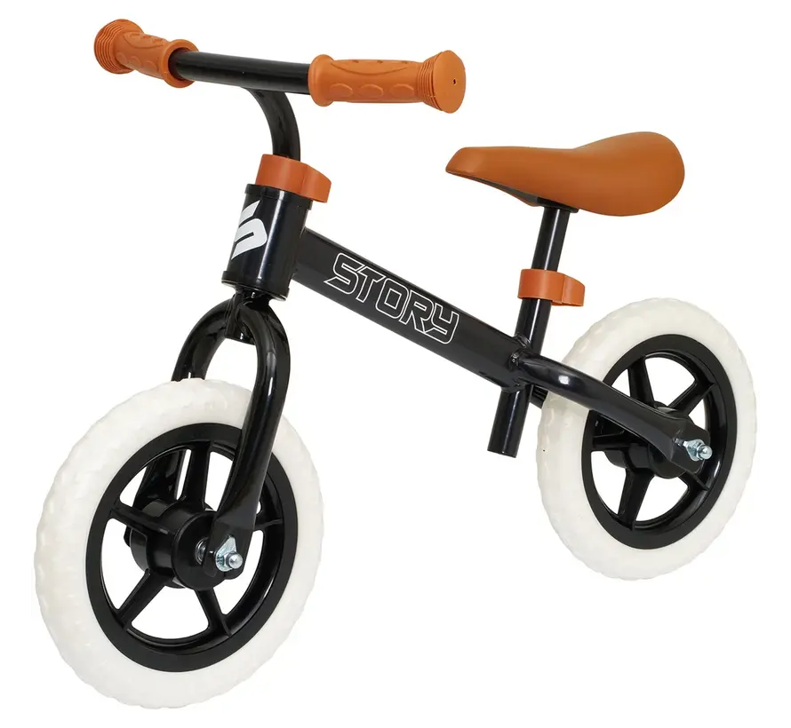 Story Run Racer Loopfiets – Lichtgewicht Balance Bike voor Kinderen met Verstelbaar Zadel en Sportief Design voor Snelle Balansontwikkeling