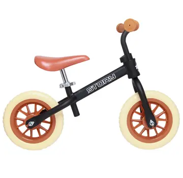 Story Bicicleta de equilibrio Baby Racer de los años 70, estilo vintage, color negro.