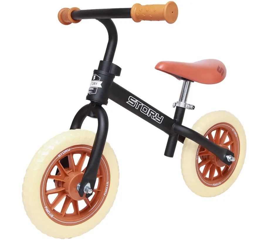 Story 70er-Jahre Baby Racer Laufrad – Retro-Laufrad für Kinder mit stilvollem Design, verstellbarem Sattel und optimaler Balancekontrolle