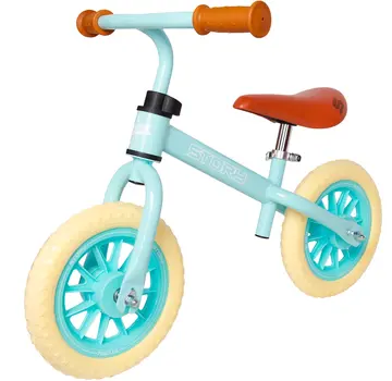 Story Bicicleta de equilibrio Story 70's Baby Racer, color azul menta.