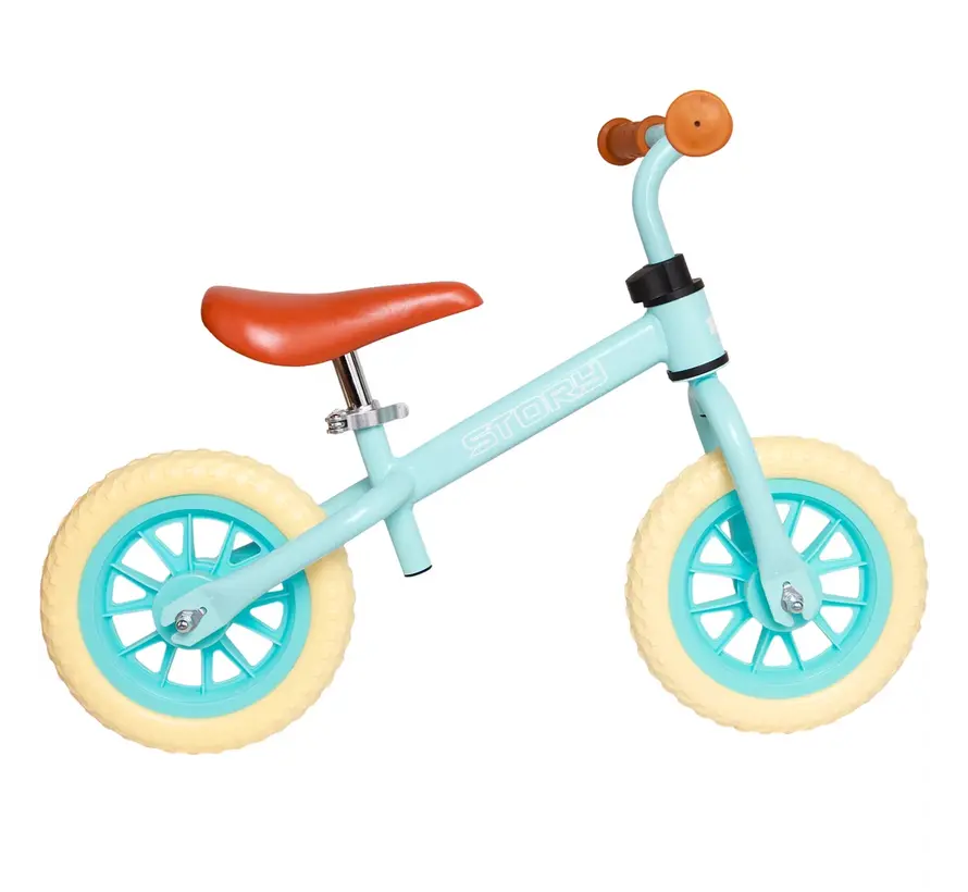 Vélo d'équilibre Story 70's Baby Racer – Vélo d'équilibre rétro pour enfants au design élégant, selle réglable et contrôle d'équilibre optimal
