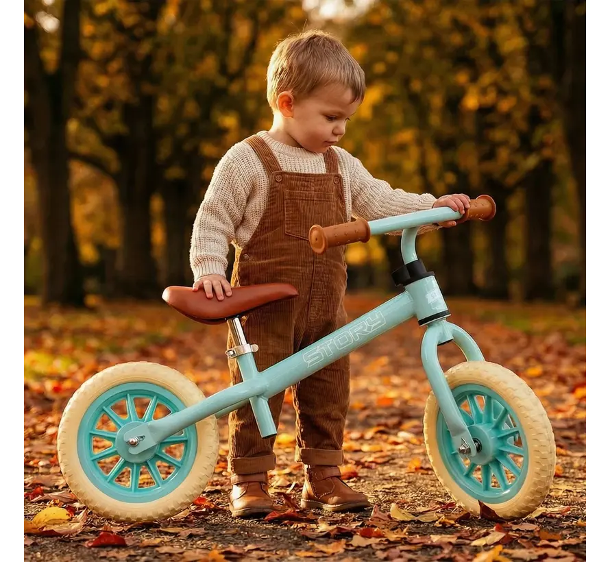 Story 70’s Baby Racer Loopfiets – Retro Balance Bike voor Kinderen met Stijlvol Design, Verstelbaar Zadel en Optimale Balanscontrole