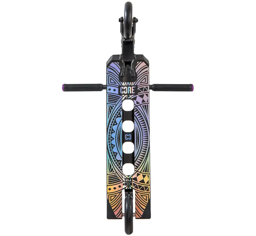 Monopattino acrobatico Core CL1: monopattino acrobatico freestyle leggero con ruote da 110 mm, compressione IHC e deck box-cut da 5 pollici.