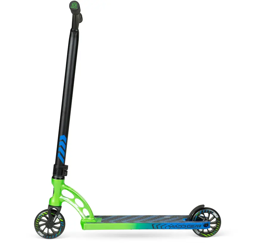 Monopattino acrobatico MGP Origin 450: monopattino freestyle robusto con ruote Turbine da 110 mm e configurazione resistente, pronta per il park.