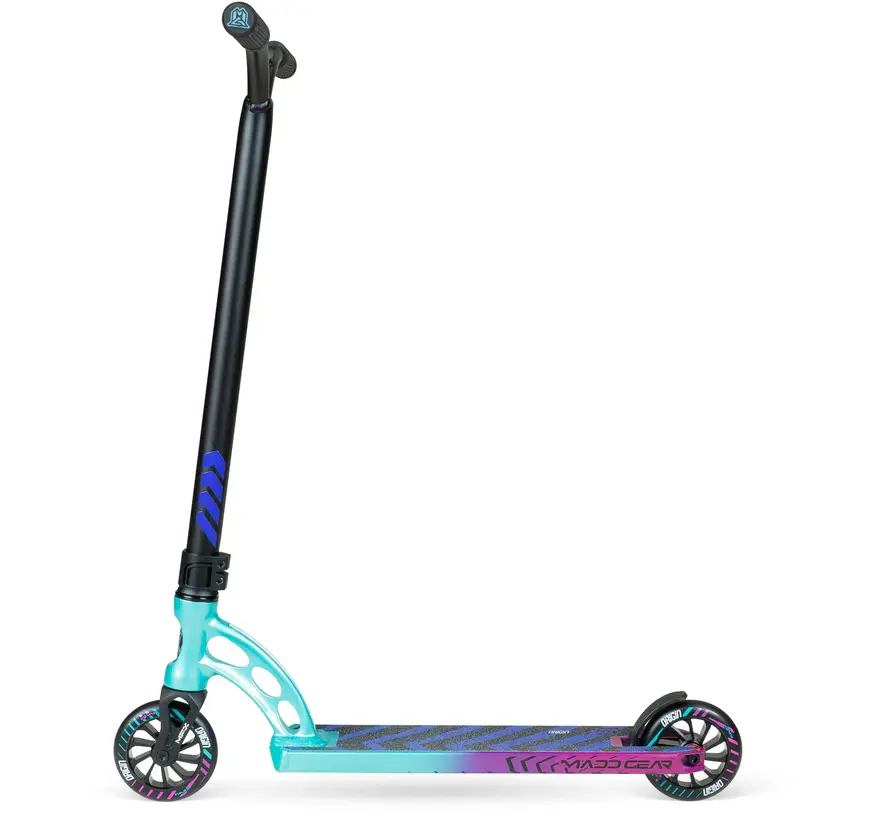 Monopattino acrobatico MGP Origin 450: monopattino freestyle robusto con ruote Turbine da 110 mm e configurazione resistente, pronta per il park.