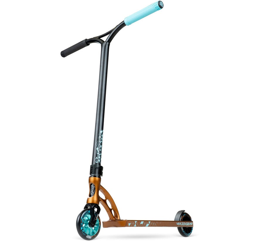MGP Origin 500 Stunt Scooter – Park-Hybrid-Freestyle-Scooter mit 110-mm-Turbinenrädern, Flute-Tech-Deck und 6061-T6-Aluminiumrahmen