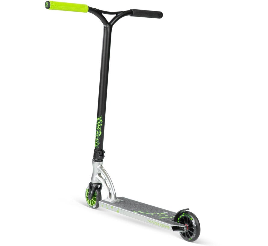 Patinete acrobático MGP Origin 500: patinete híbrido de estilo libre para parques con ruedas Turbine de 110 mm, plataforma Flute-Tech y cuadro de aluminio 6061 T6.