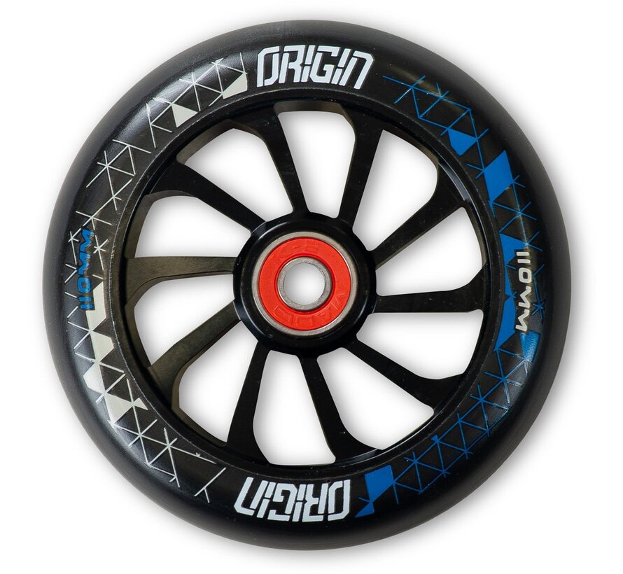 Monopattino acrobatico MGP Origin 500 – monopattino freestyle ibrido da park con ruote Turbine da 110 mm, deck Flute-Tech e telaio in alluminio 6061 T6.