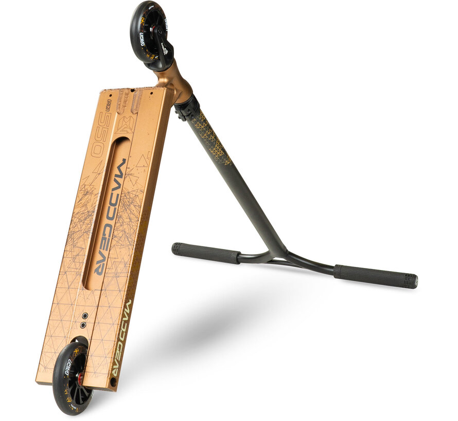 Trottinette freestyle MGP Origin 550 – trottinette freestyle extra large pour park, avec plateau de 5,5 pouces, roues Turbine de 110 mm et contrôle maximal