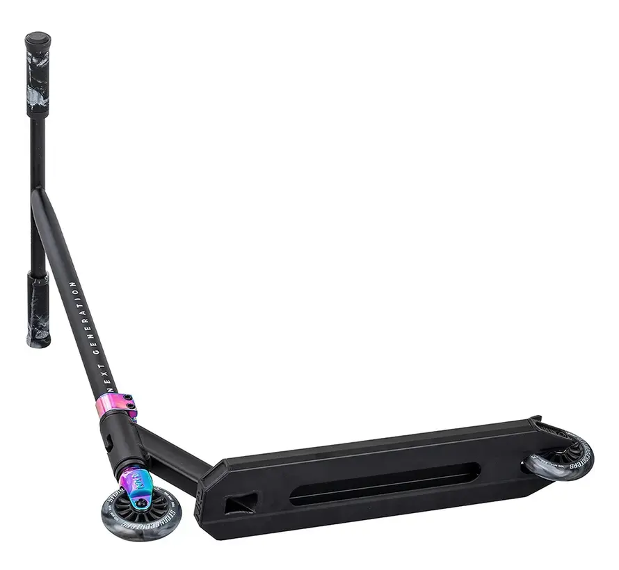 Patinete acrobático NKD Next Generation Negro/Arco iris con barra en T
