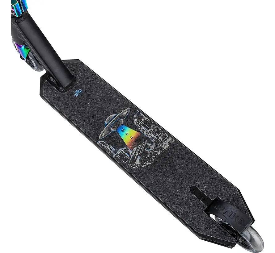 Trottinette freestyle NKD Next Generation Black/Rainbow avec barre en T