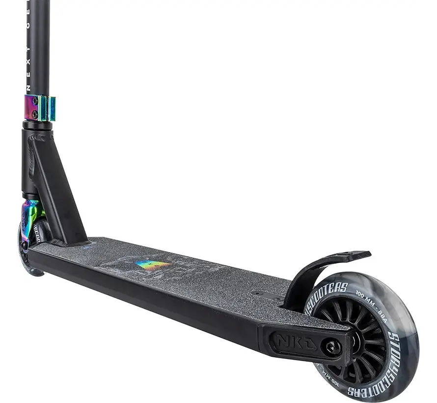 Patinete acrobático NKD Next Generation Negro/Arco iris con barra en T