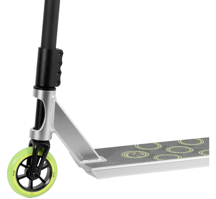 North Guide Stunt Scooter – Professioneller Street-Stunt-Scooter mit SCS-Kompressionssystem, Box-Cut-Deck und maximaler Kontrolle für fortgeschrittene Fahrer