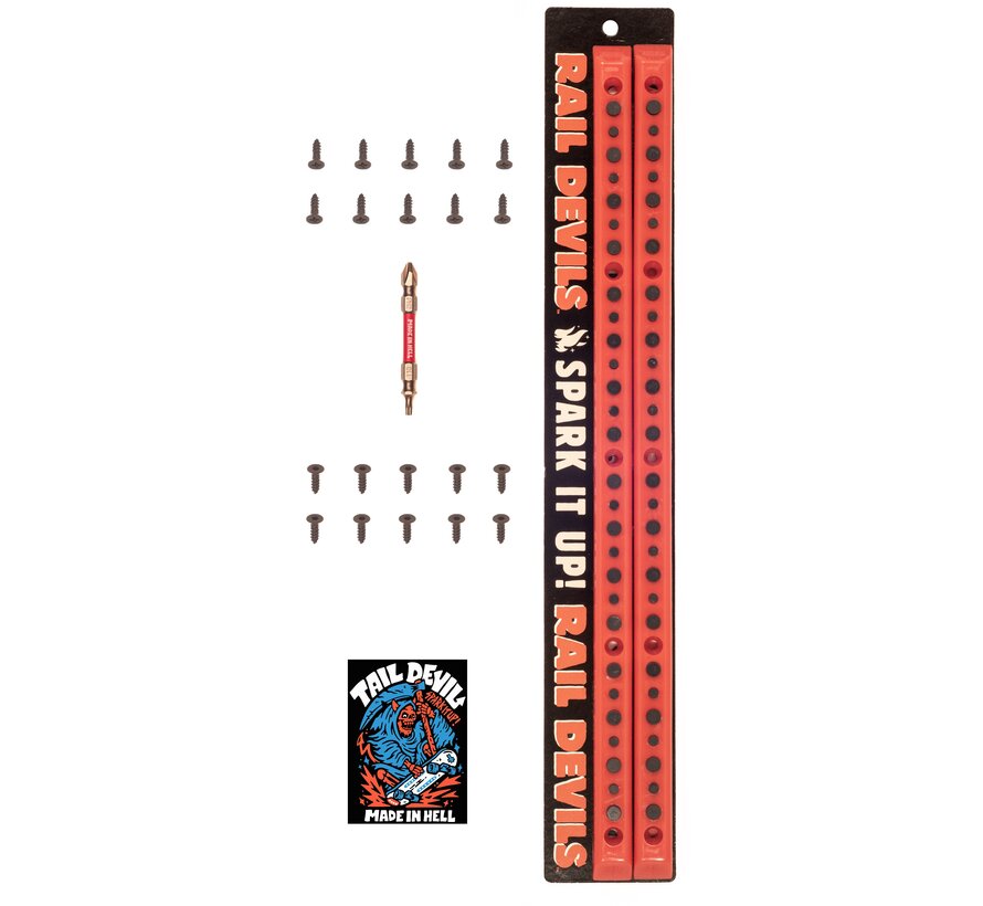 Rail Devil skateboard Grind spark rail