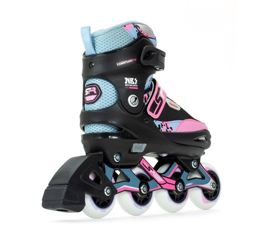 SFR Pixel Adjustable Inline Skates – Comfortable Kids' Roller Skates with Adjustable Length and Width