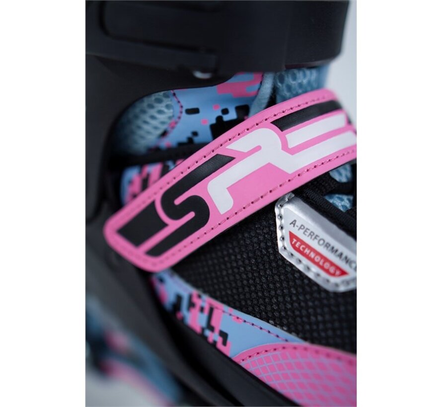 SFR Pixel Verstelbare Inline Skates – Comfortabele Kinder Skeelers met Verstelbare Lengte én Breedte