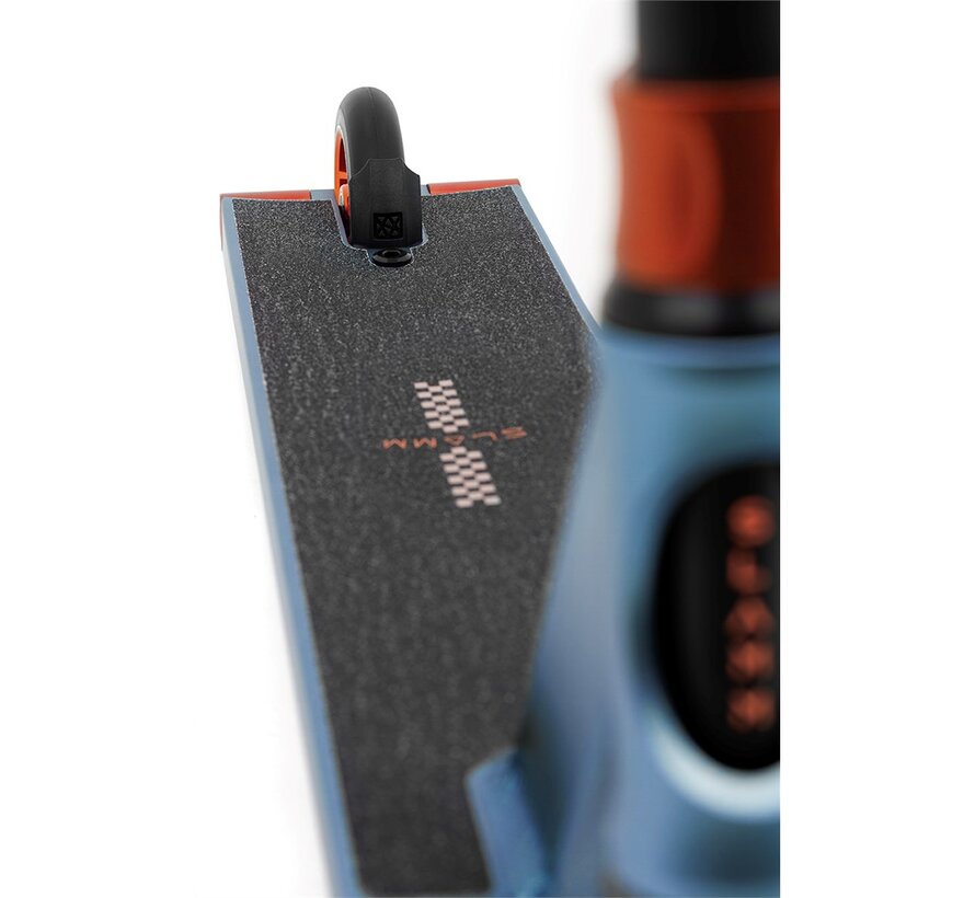 Slamm Assault Pro Stuntstep Blue Professionele Stuntstep met T6 Aluminium Deck IHC Compression en 110mm Aluminium Core Wielen