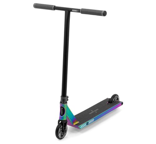 Slamm Scooters Hulajnoga wyczynowa Slamm Assault Pro Neochrome Professional z aluminiowym podestem T6, kompresją IHC i kołami z aluminiowym rdzeniem o średnicy 110 mm - kopia
