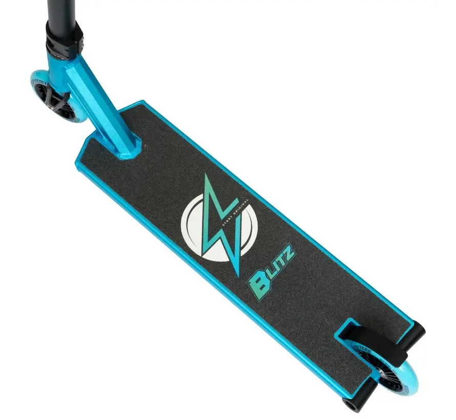 Story Blitz Stunt Scooter Mint Professional Street Stunt Scooter with Wide Deck, 110mm Wheels, and HIC Compression for Maximum Control