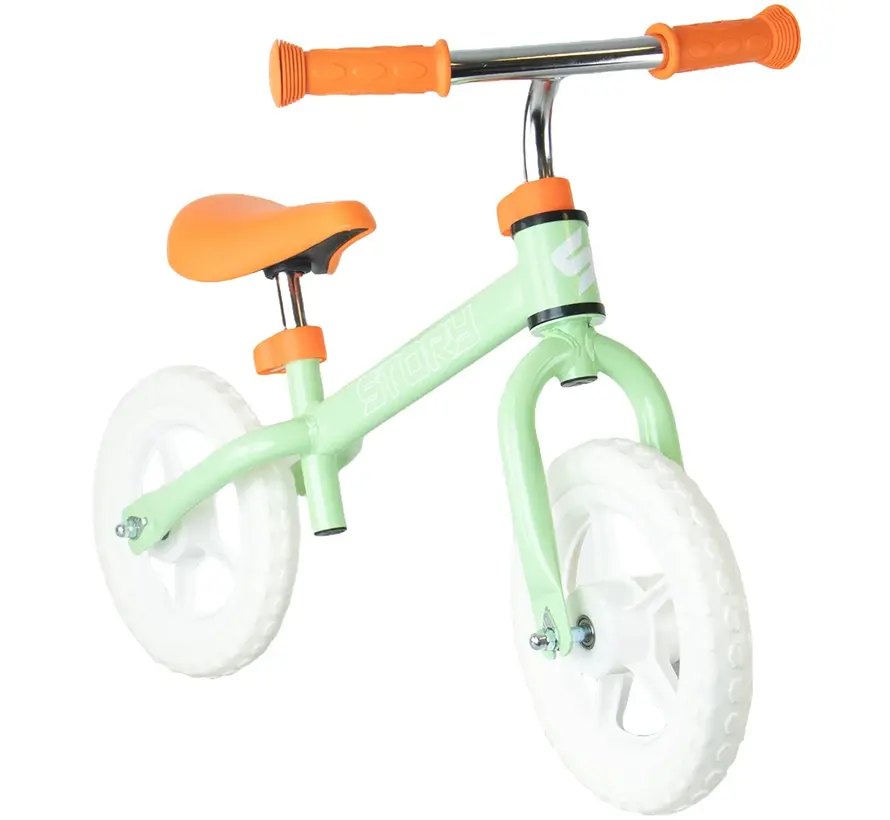 Story Run Racer Loopfiets - Lichtgewicht Balance Bike voor Kinderen met Verstelbaar Zadel en Sportief Design voor Snelle Balansontwikkeling