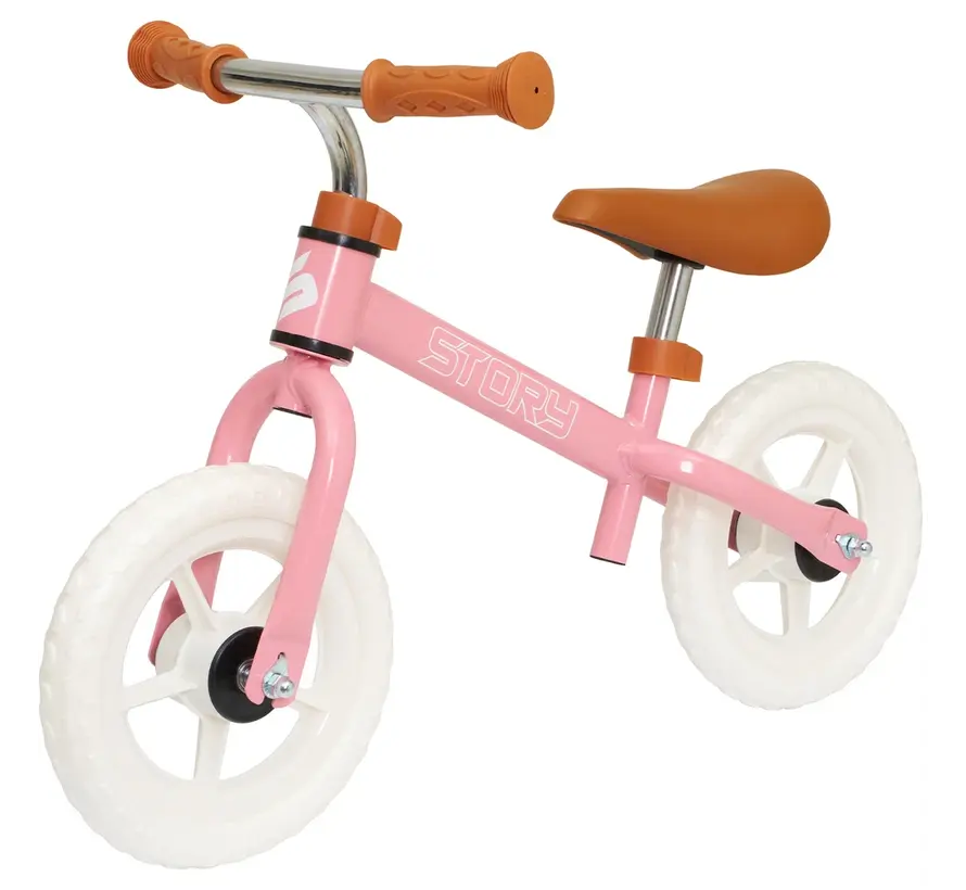 Bicicleta de equilibrio Story Run Racer: bicicleta de equilibrio ligera para niños con sillín ajustable y diseño deportivo para un rápido desarrollo del equilibrio.