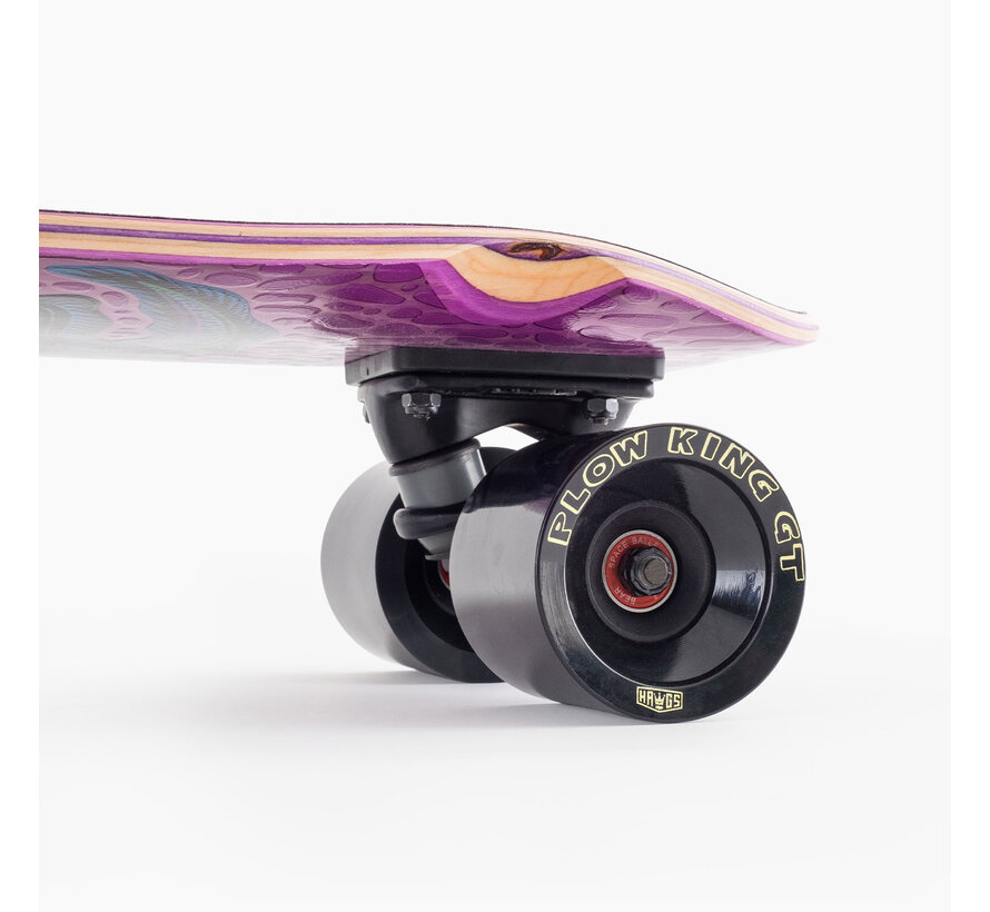 Landyachtz Dinghy 28.5 Cruiser Classic Fender Moray Eel Compact Cruiser Skateboard met Wheel Flares en Top Wendbaarheid