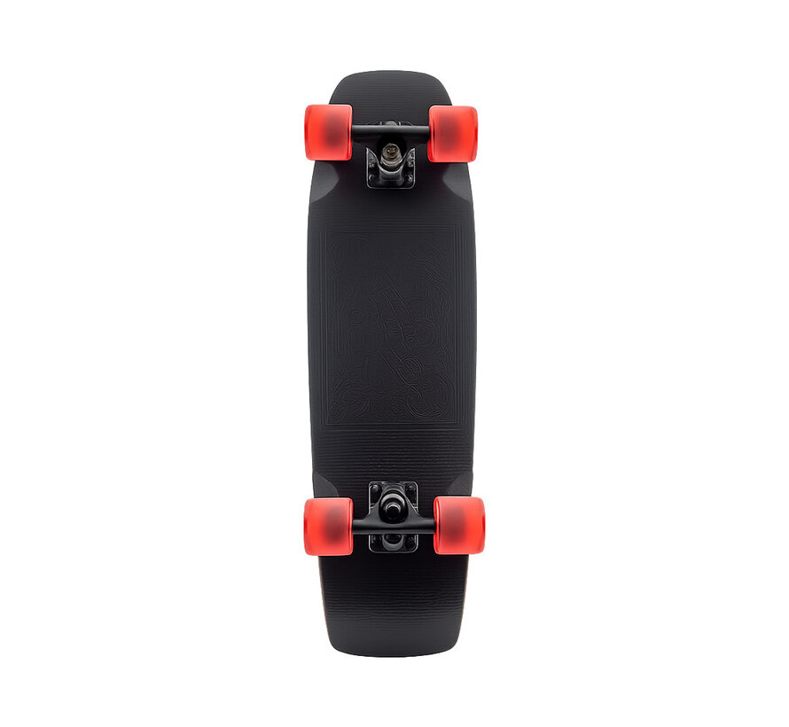 Landyachtz Dinghy 28.5 Cruiser Coffin Stealth Card Compact Cruiser Skateboard met Snelle Acceleratie en Maximale Wendbaarheid