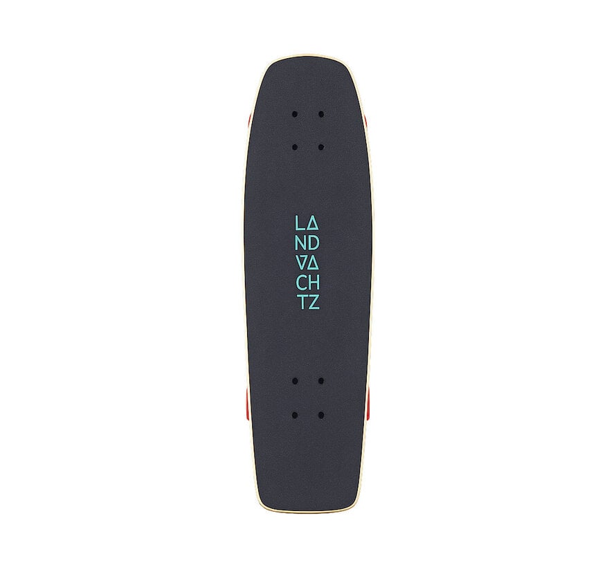 Landyachtz Dinghy 28.5 Cruiser Coffin Stealth Card Compact Cruiser Skateboard met Snelle Acceleratie en Maximale Wendbaarheid