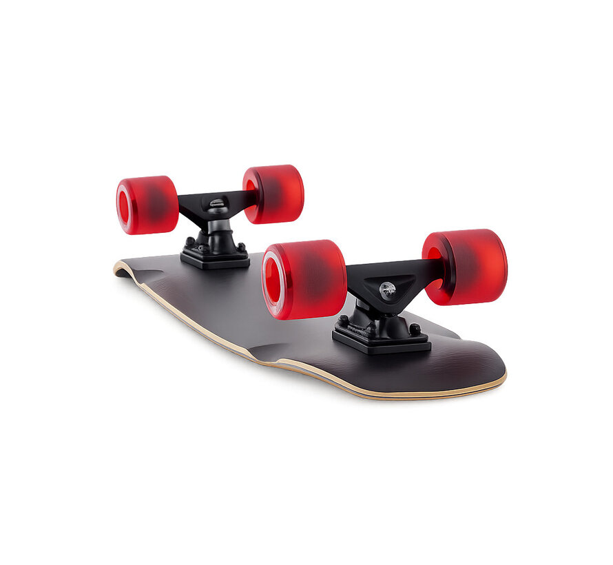 Landyachtz Dinghy 28.5 Cruiser Coffin Stealth Card Compact Cruiser Skateboard met Snelle Acceleratie en Maximale Wendbaarheid
