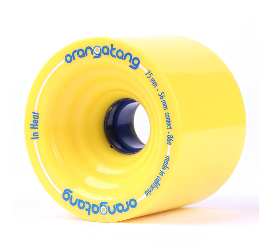 Orangatang in Heat wielen 75mm Yellow