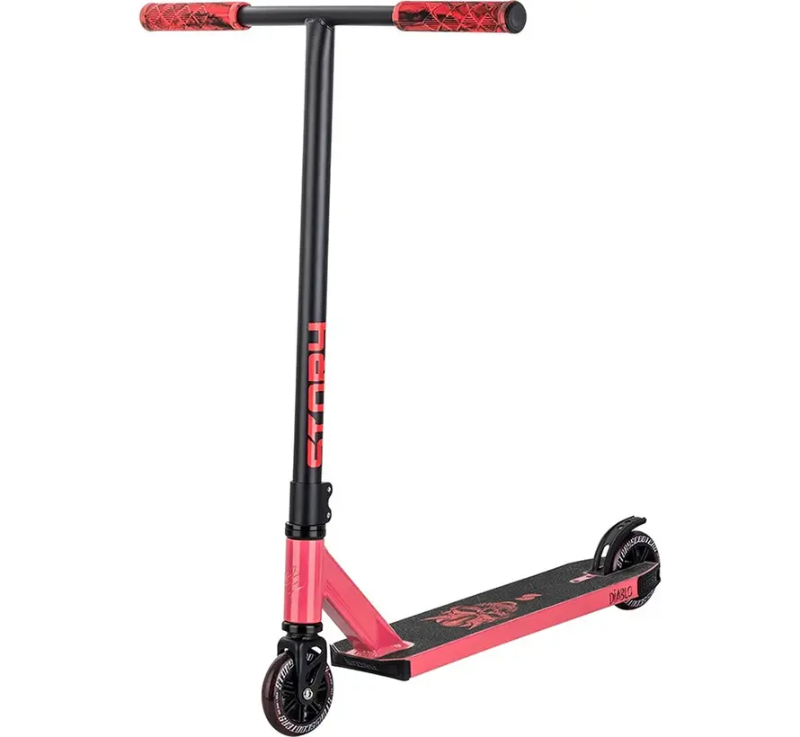 Monopattino Story Diablo Stunt Rosso-Nero