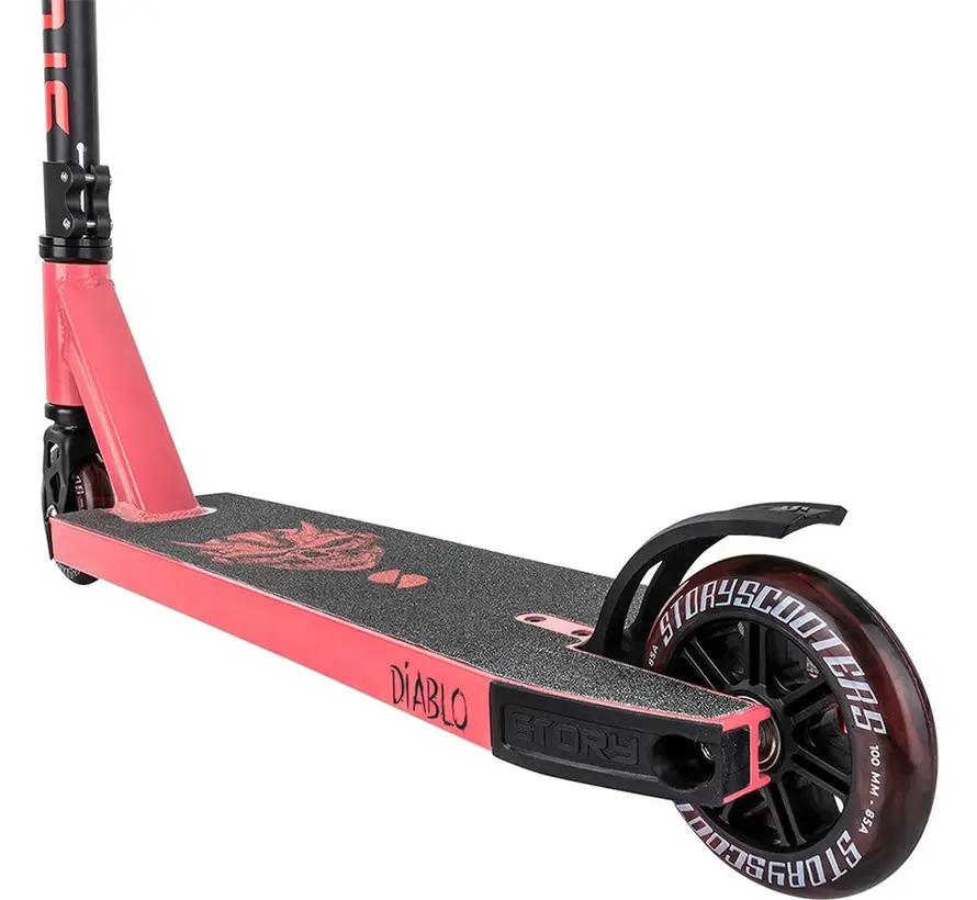 Monopattino Story Diablo Stunt Rosso-Nero