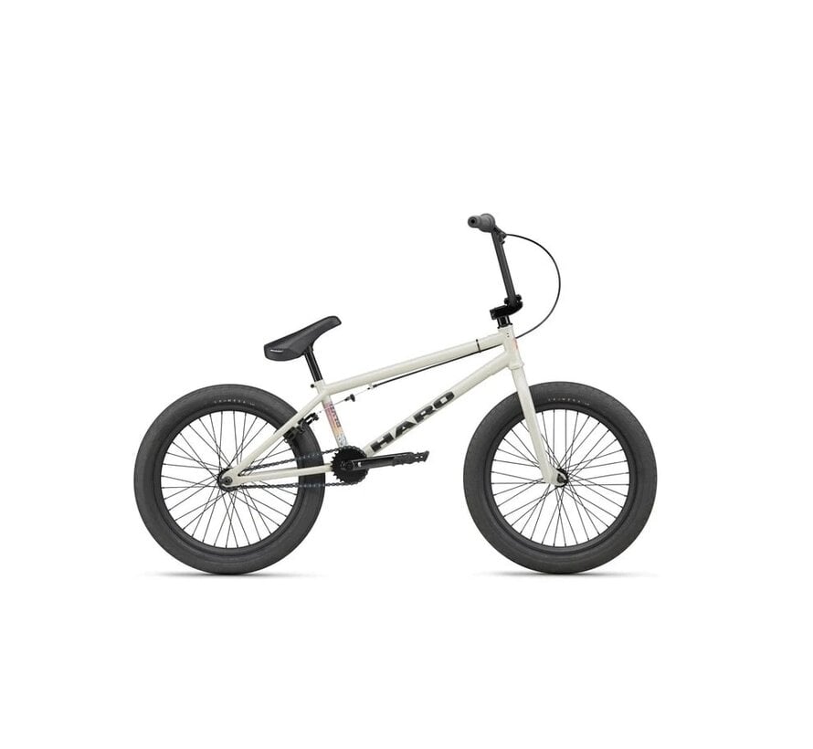 Bicicleta BMX Haro BLVD 20 color piedra semibrillante, estilo freestyle, para parques, calles y pumptracks, con geometría moderna.