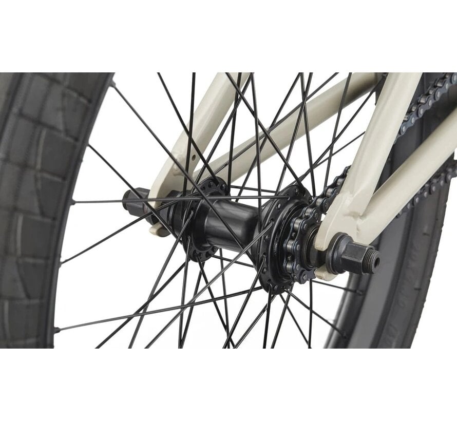 Bicicletta BMX Haro BLVD 20 BMX semilucida color pietra, ideale per park, street e pumptrack, con geometria moderna.