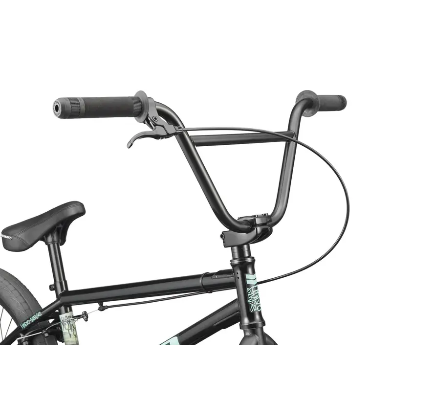 Haro Downtown 20 BMX Black Freestyle BMX Fiets voor Beginners met Sterk Hi-Ten Frame en 20 Inch Wielen