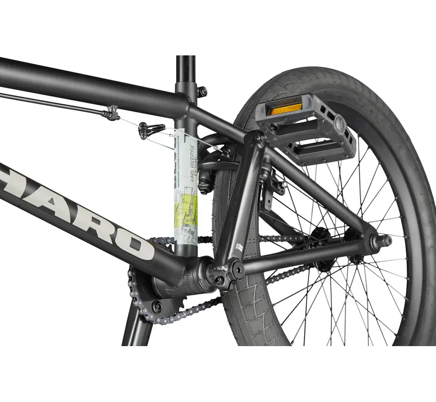 Haro BLVD 20 BMX Vélo BMX Freestyle Noir Mat avec Cadre Moderne pour Park Street et figures de débutant