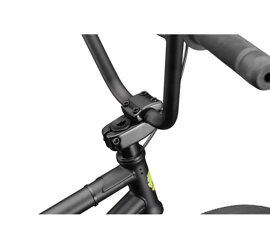 Haro BLVD 20 BMX Matte Black Freestyle BMX Bike with Modern Frame for Park Street and Beginner Tricks