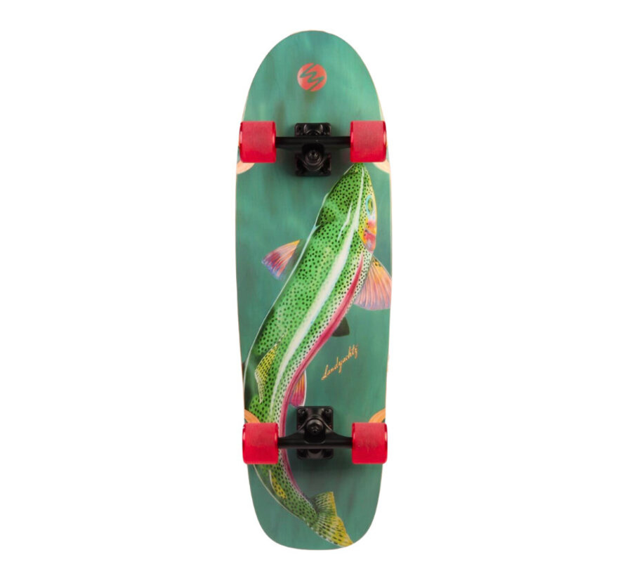 Landyachtz Raft Trout 33" Cruiser Longboard: Cruiser ancho y maniobrable para uso diario