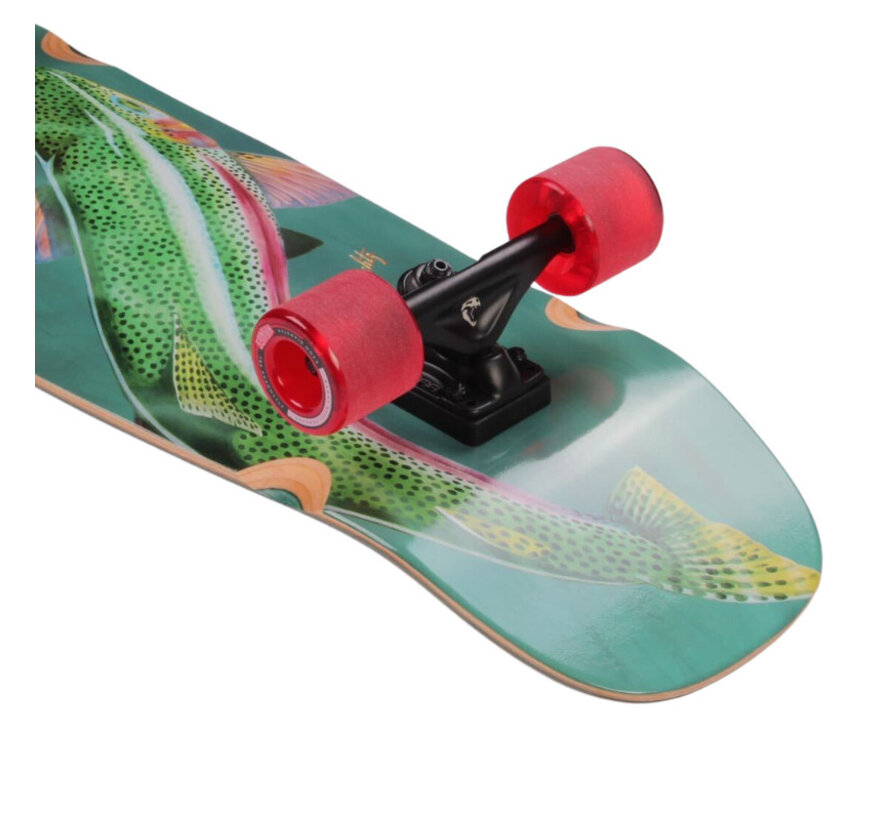 Landyachtz Raft Trout 33" Cruiser Longboard: Cruiser ancho y maniobrable para uso diario